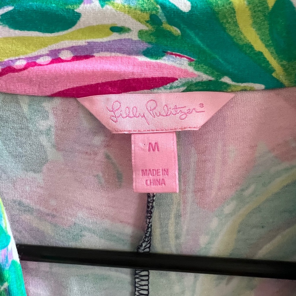 🌴 Lilly Pulitzer Long Sleeve Wrap-Style Dress | Size M - Picture 2 of 6